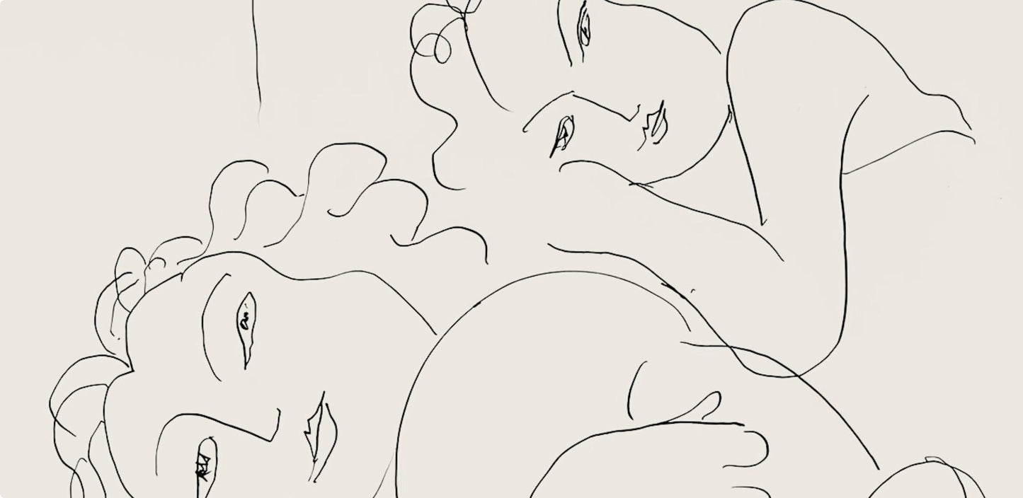Henri Matisse, Srie F, Var. 5 (Duthuit 9), Henri Matisse, Dessins, Thmes Et Variations, Lithograph