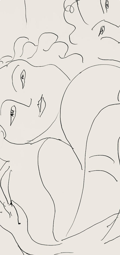 Henri Matisse, Srie F, Var. 5 (Duthuit 9), Henri Matisse, Dessins, Thmes Et Variations, Lithograph