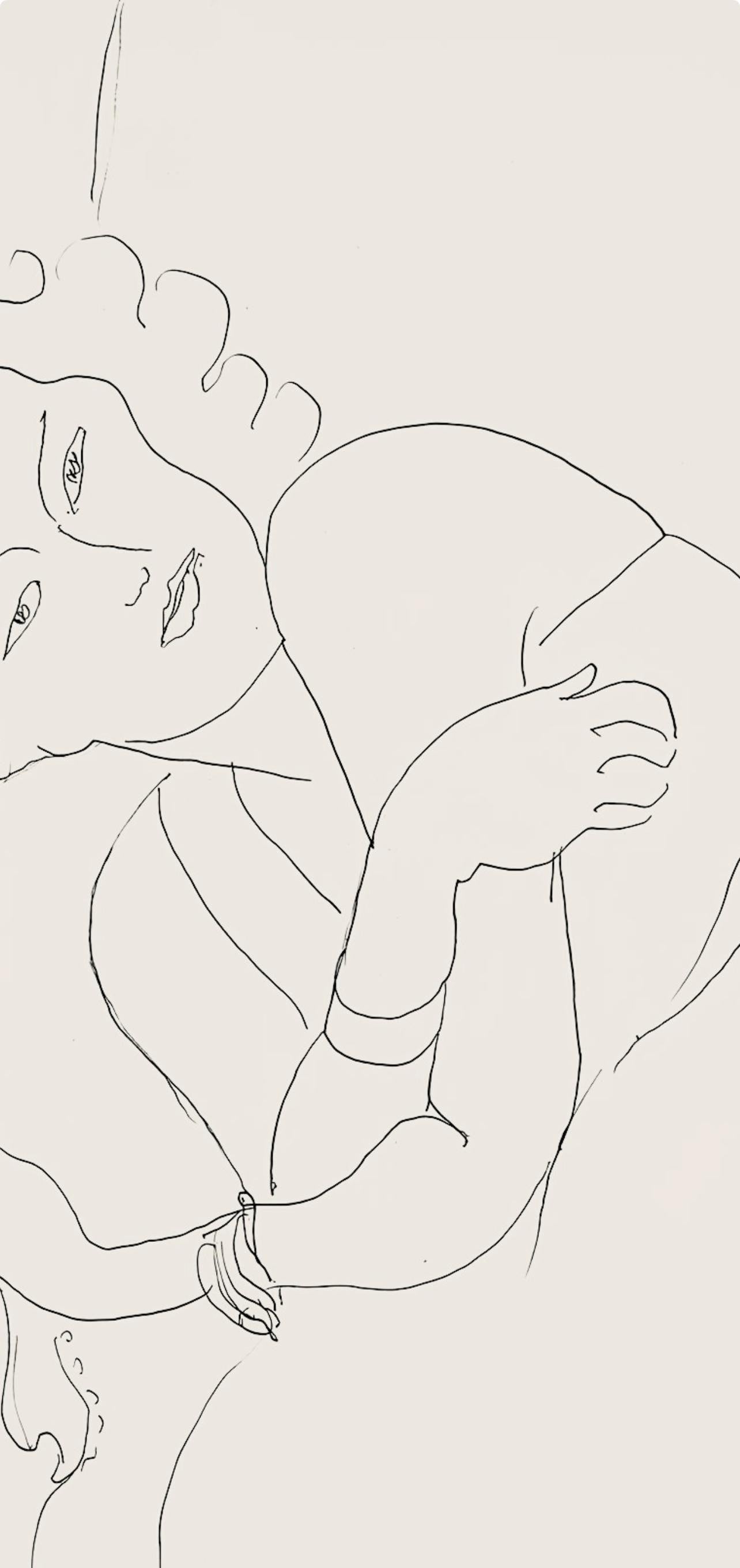 Henri Matisse, Srie F, Var. 3 (Duthuit 9), Henri Matisse, Dessins, Thmes Et Variations, Lithograph