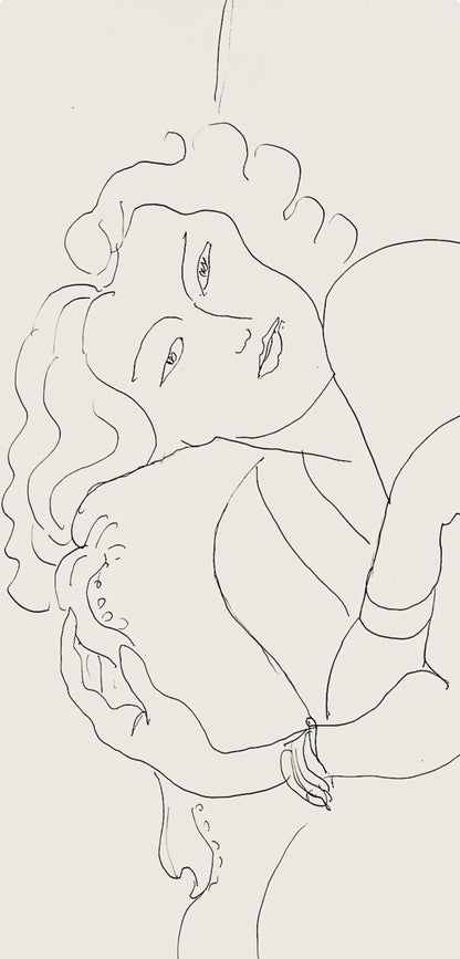 Henri Matisse, Srie F, Var. 3 (Duthuit 9), Henri Matisse, Dessins, Thmes Et Variations, Lithograph