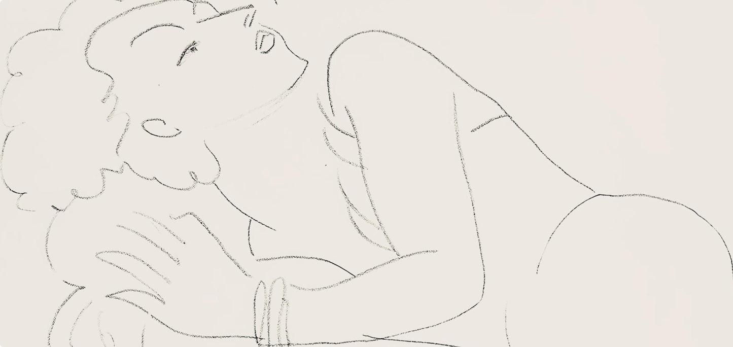 Henri Matisse, Srie F, Var. 6 (Duthuit 9), Henri Matisse, Dessins, Thmes Et Variations, Lithograph