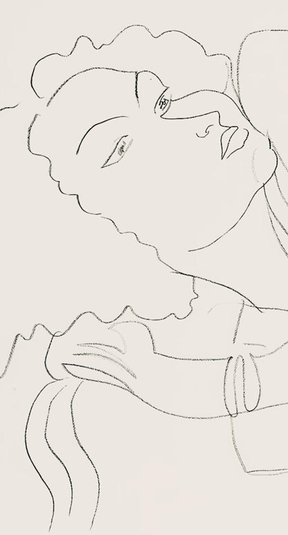Henri Matisse, Srie F, Var. 7 (Duthuit 9), Henri Matisse, Dessins, Thmes Et Variations, Lithograph
