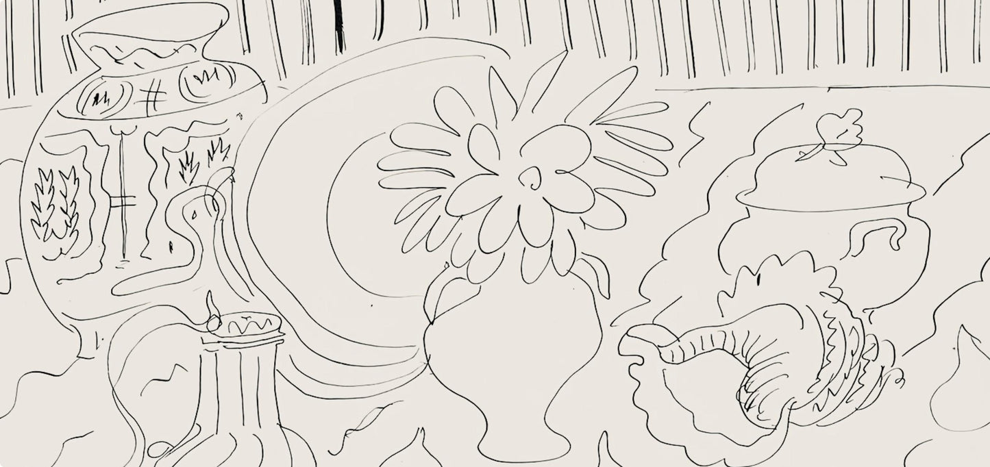 Henri Matisse, Srie G, Var. 2 (Duthuit 9), Henri Matisse, Dessins, Thmes Et Variations, Lithograph