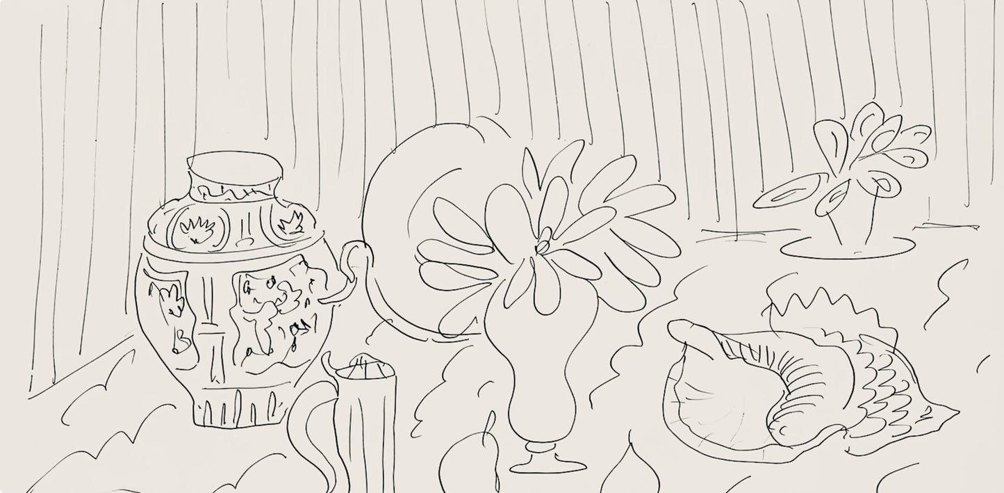 Henri Matisse, Srie G, Var. 1 (Duthuit 9), Henri Matisse, Dessins, Thmes Et Variations, Lithograph