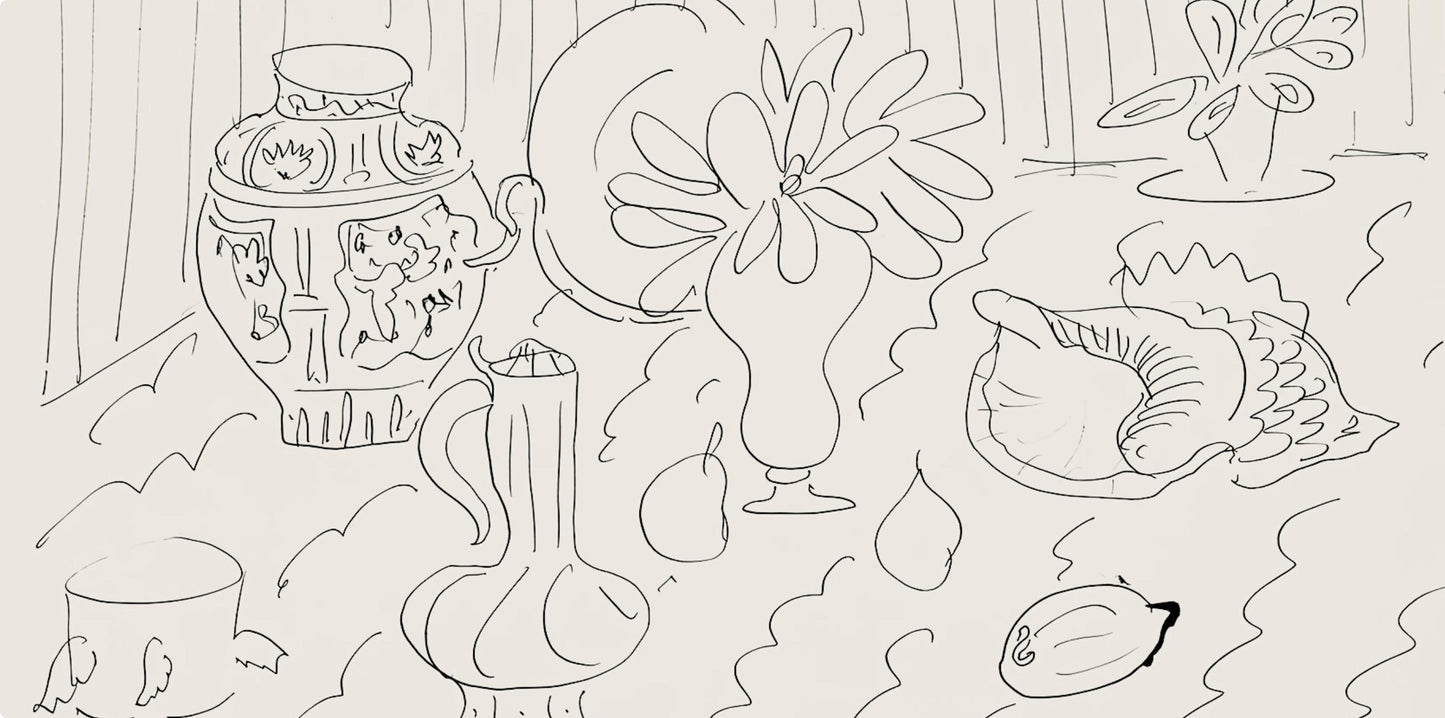 Henri Matisse, Srie G, Var. 1 (Duthuit 9), Henri Matisse, Dessins, Thmes Et Variations, Lithograph