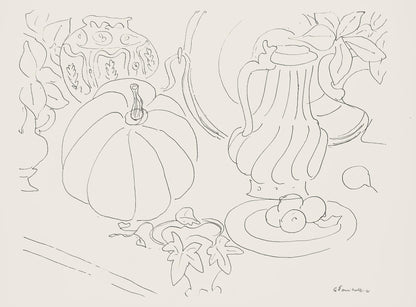 Henri Matisse, Srie G, Var. 5 (Duthuit 9), Henri Matisse, Dessins, Thmes Et Variations, Lithograph