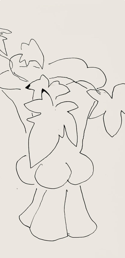 Henri Matisse, Srie H, Var. 2 (Duthuit 9), Henri Matisse, Dessins, Thmes Et Variations, Lithograph