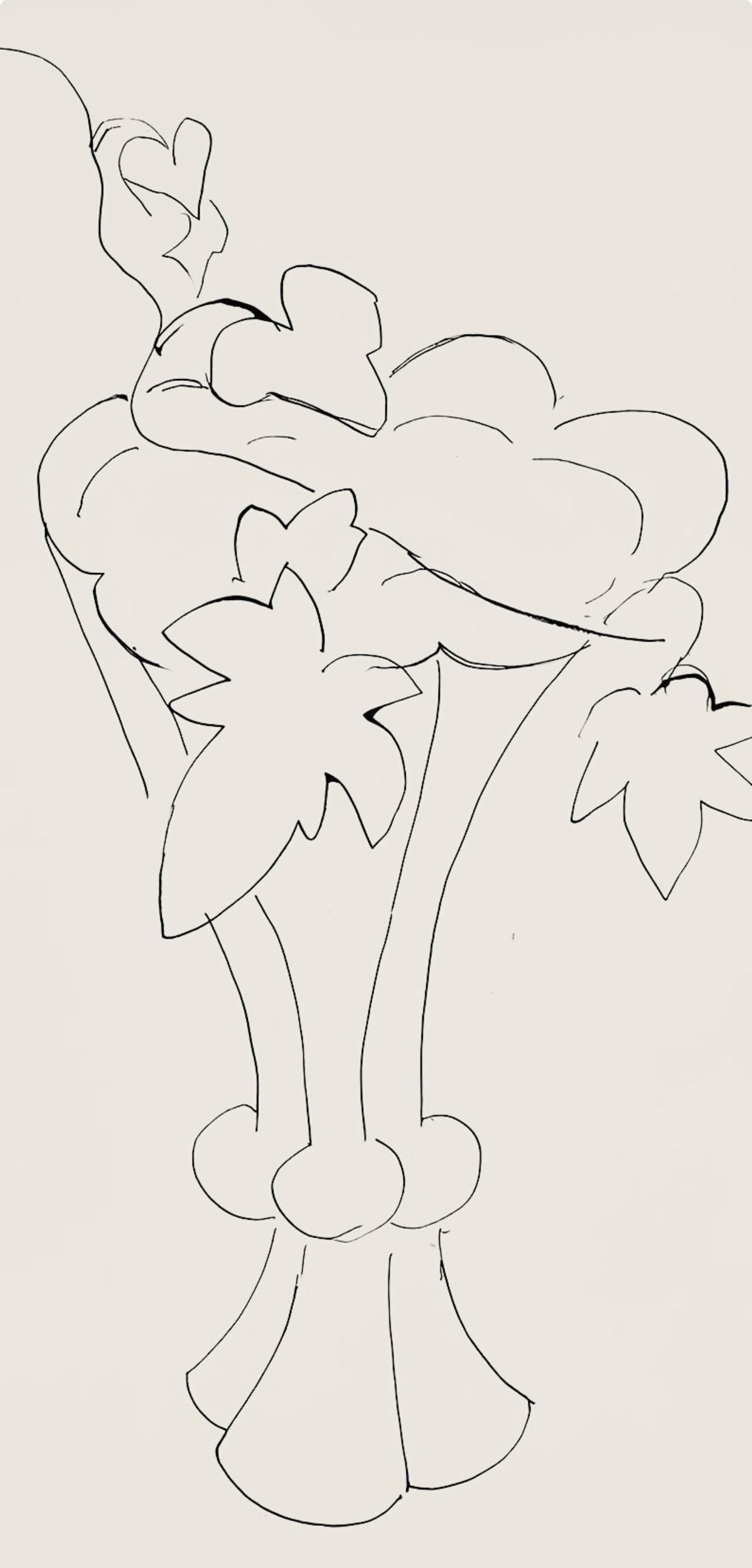 Henri Matisse, Srie H, Var. 3 (Duthuit 9), Henri Matisse, Dessins, Thmes Et Variations, Lithograph