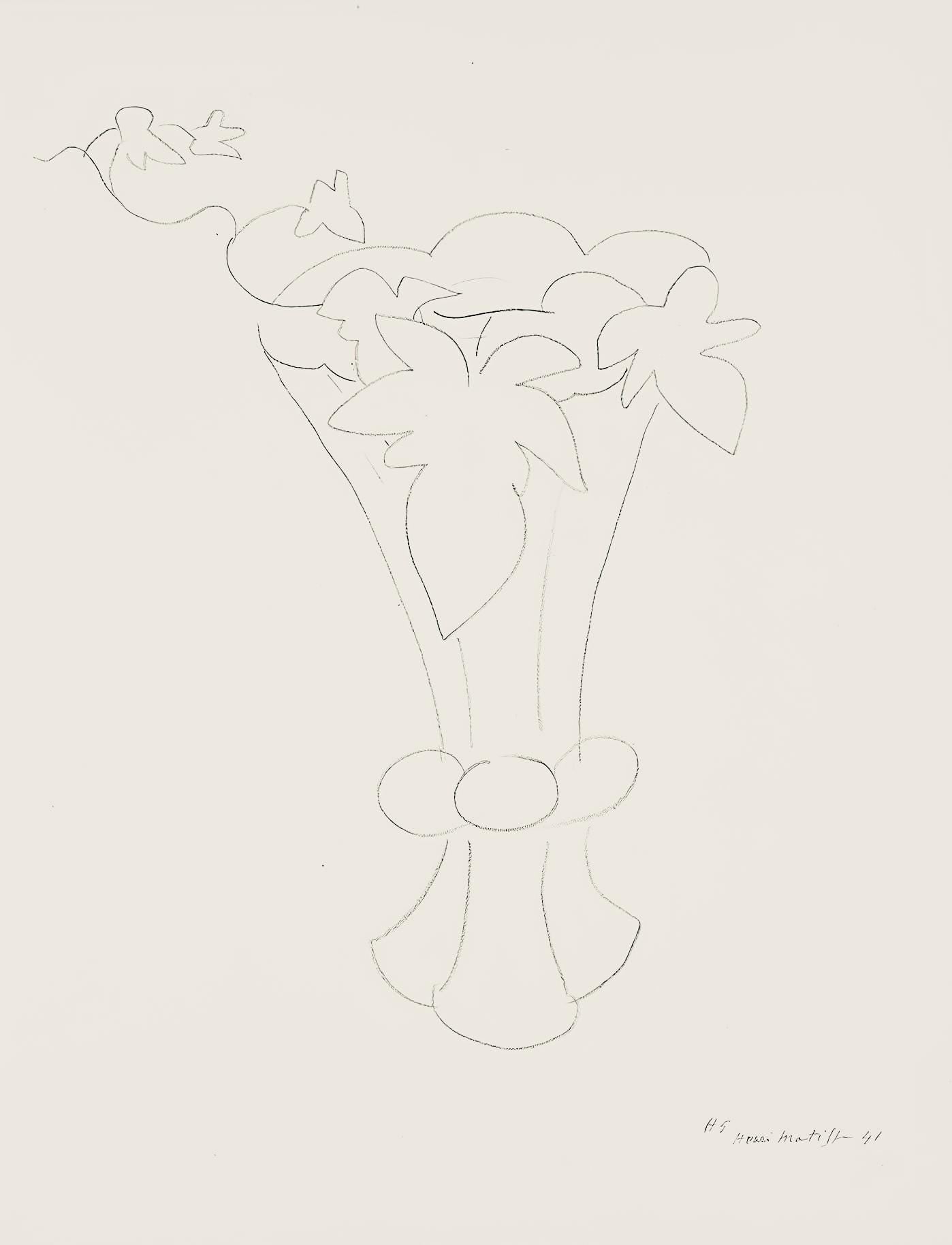 Henri Matisse, Srie H, Var. 5 (Duthuit 9), Henri Matisse, Dessins, Thmes Et Variations, Lithograph