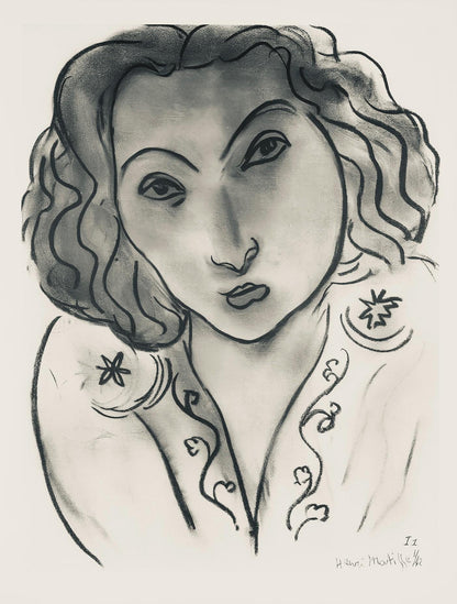 Henri Matisse, Srie I, Var. 1 (Duthuit 9), Henri Matisse, Dessins, Thmes Et Variations, Lithograph