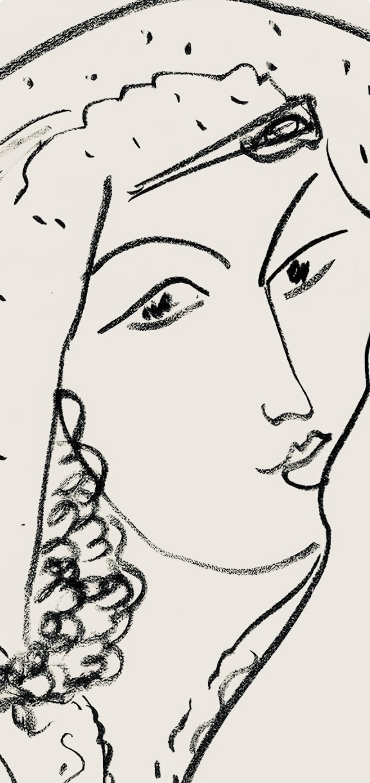 Henri Matisse, Srie I, Var. 6 (Duthuit 9), Henri Matisse, Dessins, Thmes Et Variations, Lithograph