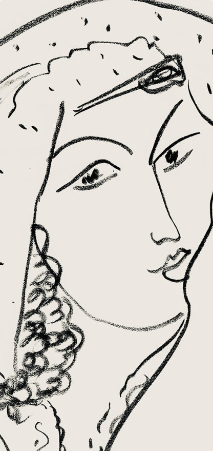 Henri Matisse, Srie I, Var. 6 (Duthuit 9), Henri Matisse, Dessins, Thmes Et Variations, Lithograph