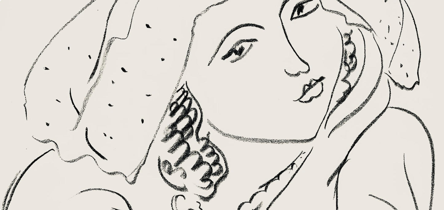 Henri Matisse, Srie I, Var. 5 (Duthuit 9), Henri Matisse, Dessins, Thmes Et Variations, Lithograph