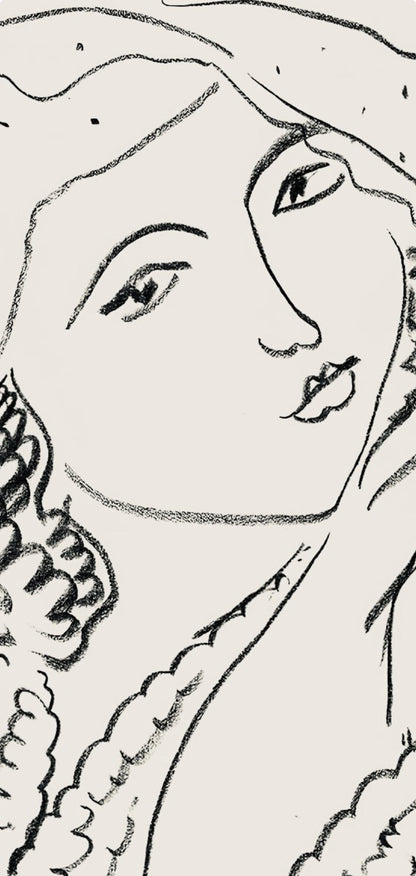 Henri Matisse, Srie I, Var. 5 (Duthuit 9), Henri Matisse, Dessins, Thmes Et Variations, Lithograph