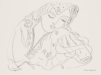 Henri Matisse, Srie I, Var. 8 (Duthuit 9), Henri Matisse, Dessins, Thmes Et Variations, Lithograph