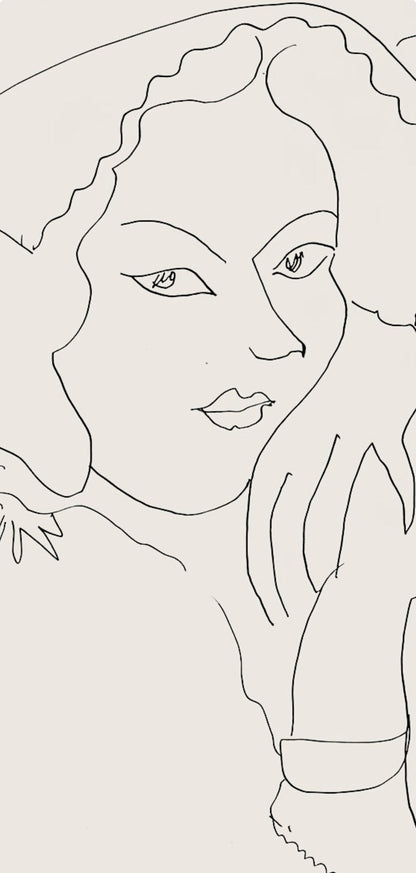 Henri Matisse, Srie I, Var. 9 (Duthuit 9), Henri Matisse, Dessins, Thmes Et Variations, Lithograph