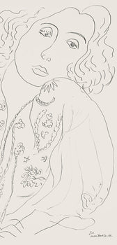 Henri Matisse, Srie I, Var. 13 (Duthuit 9), Henri Matisse, Dessins, Thmes Et Variations, Lithograph