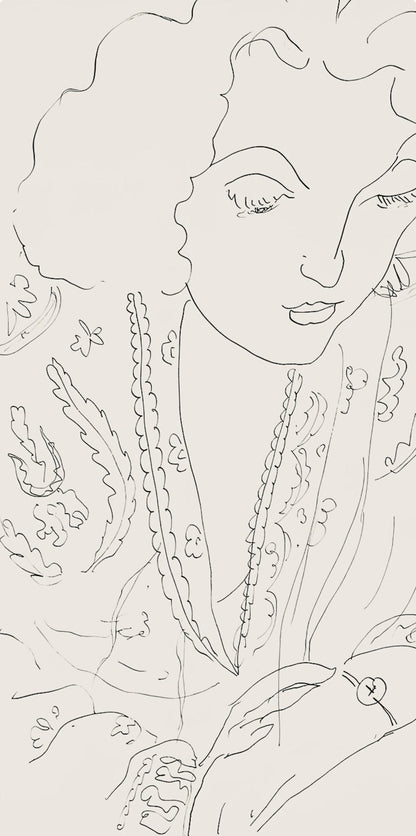 Henri Matisse, Srie I, Var. 14 (Duthuit 9), Henri Matisse, Dessins, Thmes Et Variations, Lithograph