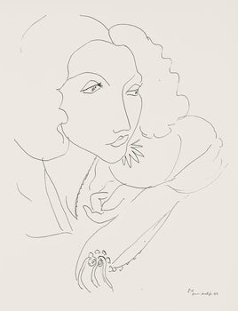 Henri Matisse, Srie I, Var. 15 (Duthuit 9), Henri Matisse, Dessins, Thmes Et Variations, Lithograph
