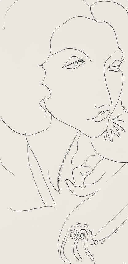 Henri Matisse, Srie I, Var. 15 (Duthuit 9), Henri Matisse, Dessins, Thmes Et Variations, Lithograph