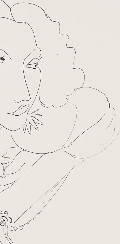 Henri Matisse, Srie I, Var. 15 (Duthuit 9), Henri Matisse, Dessins, Thmes Et Variations, Lithograph