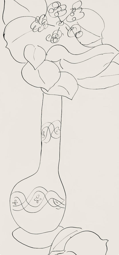 Henri Matisse, Srie J, Var. 2 (Duthuit 9), Henri Matisse, Dessins, Thmes Et Variations, Lithograph
