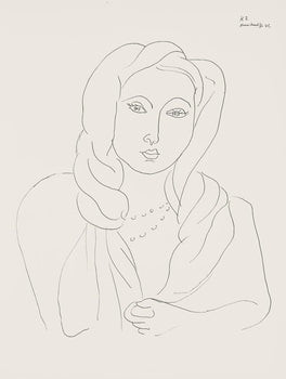 Henri Matisse, Srie K, Var. 2 (Duthuit 9), Henri Matisse, Dessins, Thmes Et Variations, Lithograph