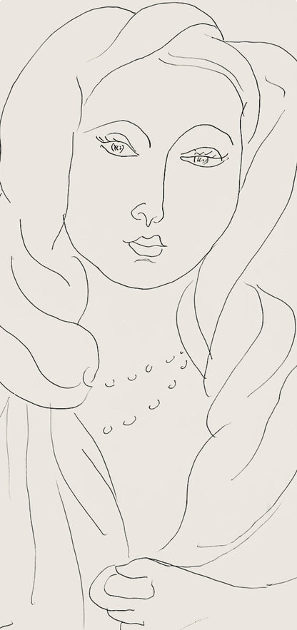 Henri Matisse, Srie K, Var. 2 (Duthuit 9), Henri Matisse, Dessins, Thmes Et Variations, Lithograph