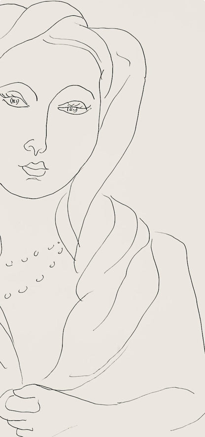 Henri Matisse, Srie K, Var. 2 (Duthuit 9), Henri Matisse, Dessins, Thmes Et Variations, Lithograph