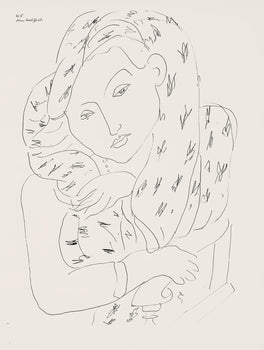 Henri Matisse, Srie K, Var. 5 (Duthuit 9), Henri Matisse, Dessins, Thmes Et Variations, Lithograph