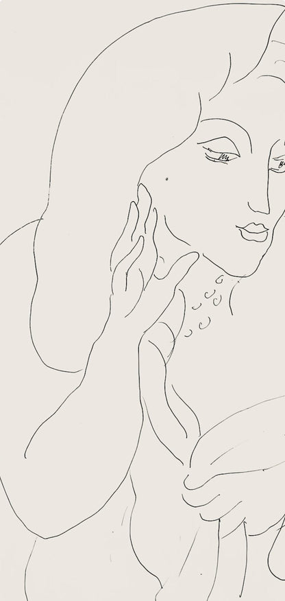Henri Matisse, Srie K, Var. 4 (Duthuit 9), Henri Matisse, Dessins, Thmes Et Variations, Lithograph