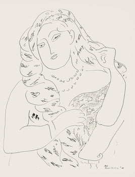 Henri Matisse, Srie K, Var. 6 (Duthuit 9), Henri Matisse, Dessins, Thmes Et Variations, Lithograph