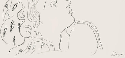 Henri Matisse, Srie Z, Var. 1 (Duthuit 9), Henri Matisse, Dessins, Thmes Et Variations, Lithograph