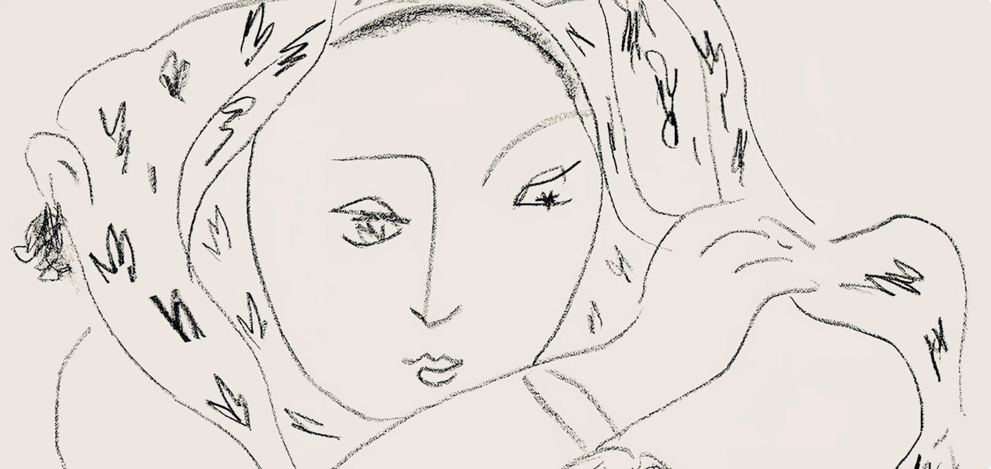 Henri Matisse, Srie L, Var. 7 (Duthuit 9), Henri Matisse, Dessins, Thmes Et Variations, Lithograph