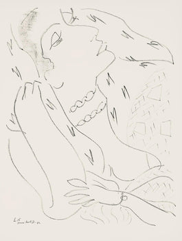 Henri Matisse, Srie L, Var. 15 (Duthuit 9), Henri Matisse, Dessins, Thmes Et Variations, Lithograph