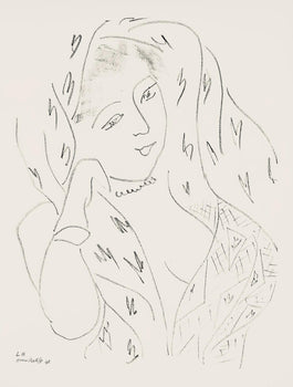 Henri Matisse, Srie L, Var. 14 (Duthuit 9), Henri Matisse, Dessins, Thmes Et Variations, Lithograph