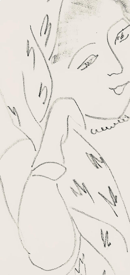 Henri Matisse, Srie L, Var. 14 (Duthuit 9), Henri Matisse, Dessins, Thmes Et Variations, Lithograph