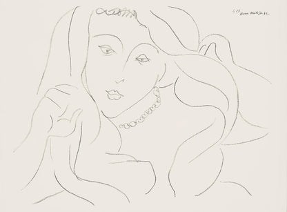 Henri Matisse, Srie L, Var. 13 (Duthuit 9), Henri Matisse, Dessins, Thmes Et Variations, Lithograph