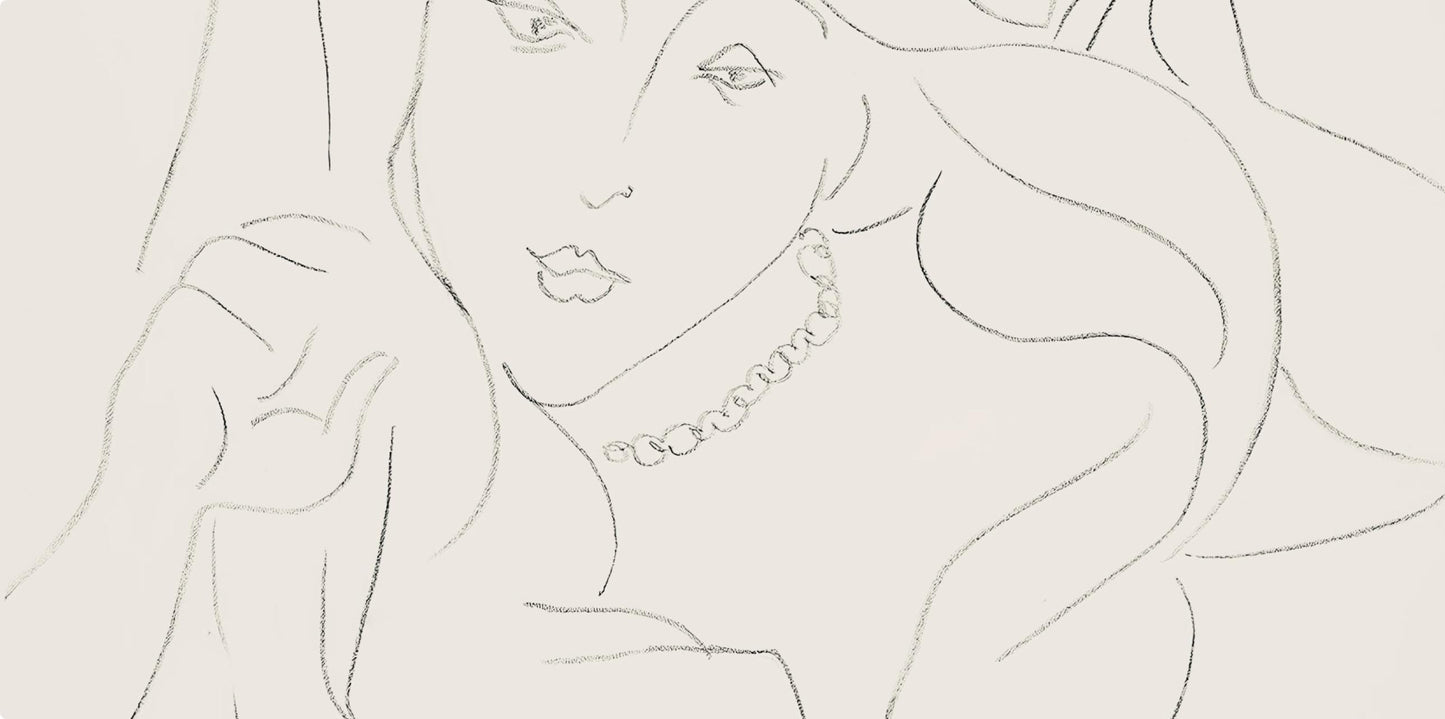 Henri Matisse, Srie L, Var. 13 (Duthuit 9), Henri Matisse, Dessins, Thmes Et Variations, Lithograph