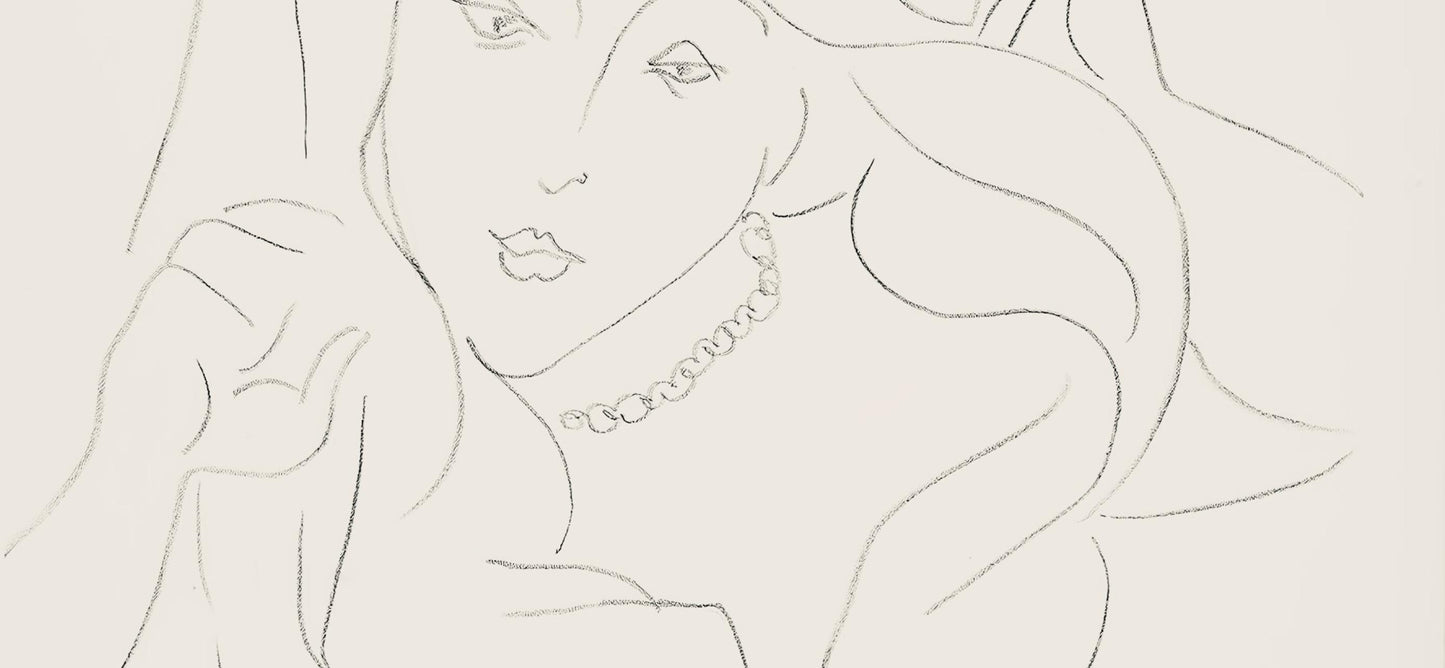 Henri Matisse, Srie L, Var. 13 (Duthuit 9), Henri Matisse, Dessins, Thmes Et Variations, Lithograph