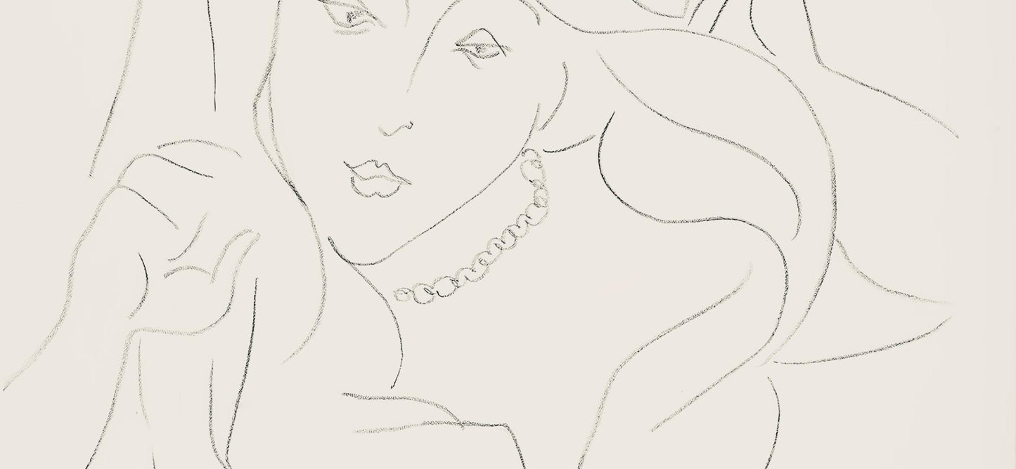 Henri Matisse, Srie L, Var. 13 (Duthuit 9), Henri Matisse, Dessins, Thmes Et Variations, Lithograph