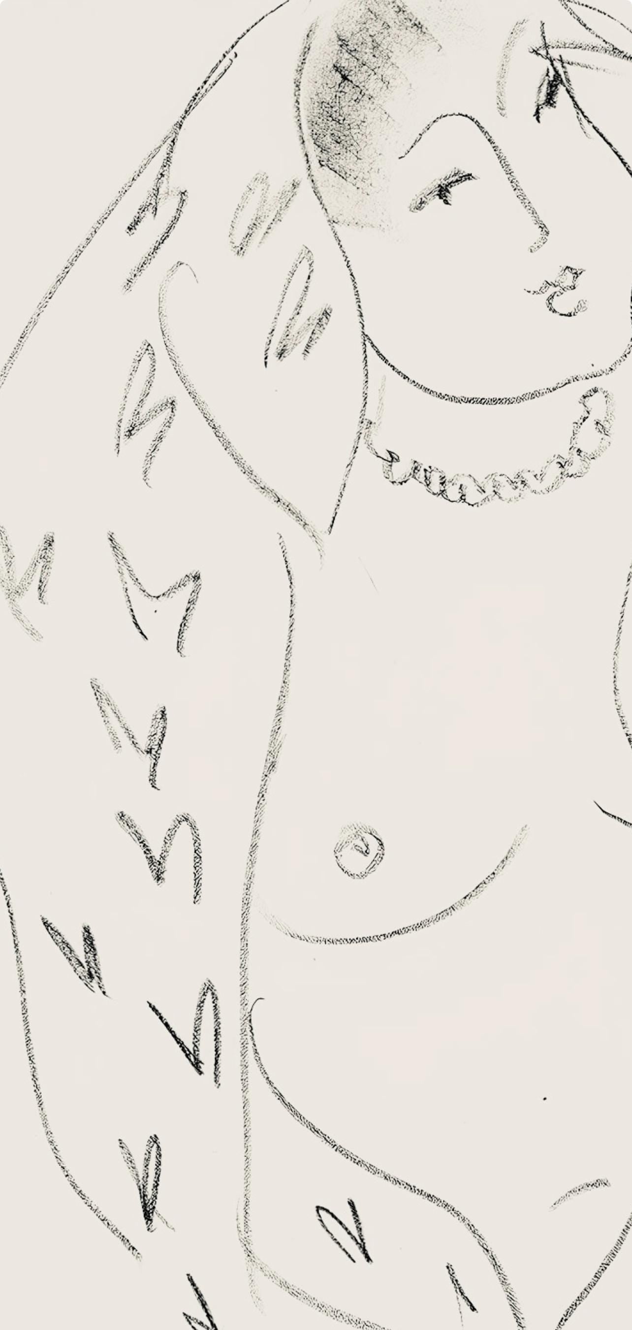 Henri Matisse, Srie L, Var. 18 (Duthuit 9), Henri Matisse, Dessins, Thmes Et Variations, Lithograph