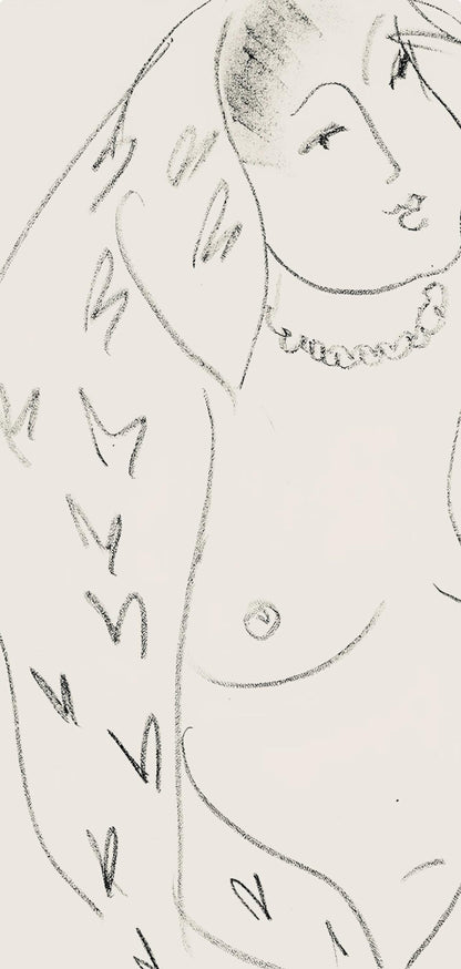 Henri Matisse, Srie L, Var. 18 (Duthuit 9), Henri Matisse, Dessins, Thmes Et Variations, Lithograph