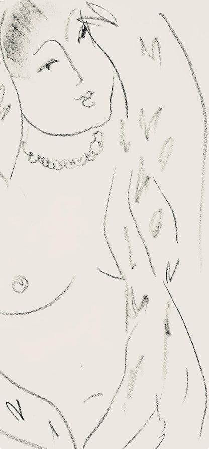 Henri Matisse, Srie L, Var. 18 (Duthuit 9), Henri Matisse, Dessins, Thmes Et Variations, Lithograph