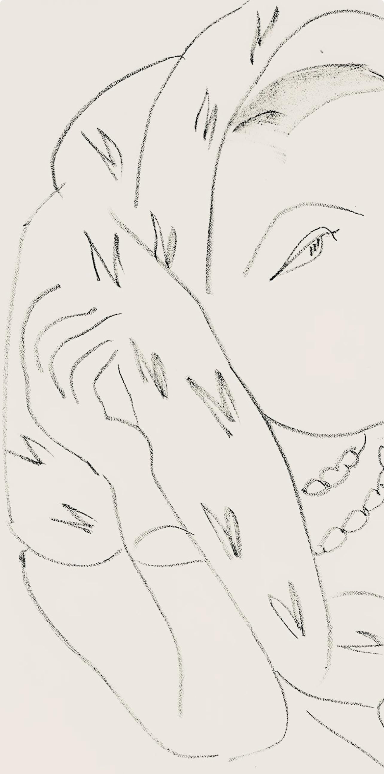 Henri Matisse, Srie L, Var. 16 (Duthuit 9), Henri Matisse, Dessins, Thmes Et Variations, Lithograph