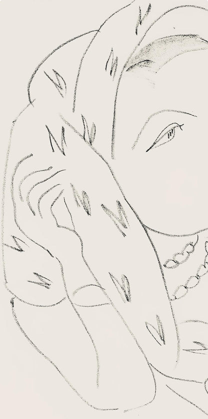 Henri Matisse, Srie L, Var. 16 (Duthuit 9), Henri Matisse, Dessins, Thmes Et Variations, Lithograph