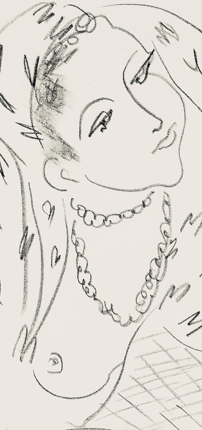 Henri Matisse, Srie L, Var. 16 (Duthuit 9), Henri Matisse, Dessins, Thmes Et Variations, Lithograph