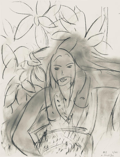 Henri Matisse, Srie N, Var. 1 (Duthuit 9), Henri Matisse, Dessins, Thmes Et Variations, Lithograph