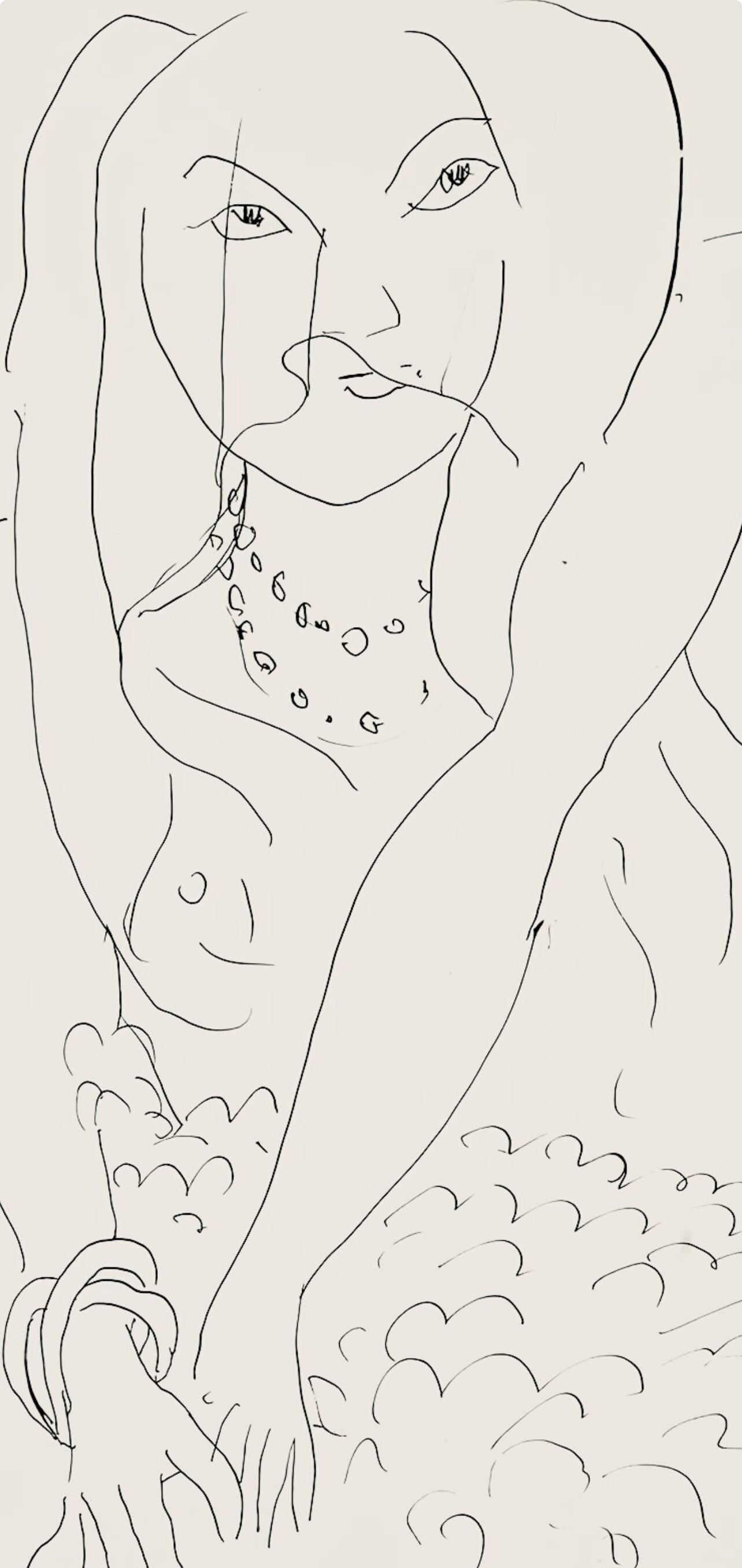 Henri Matisse, Srie N, Var. 3 (Duthuit 9), Henri Matisse, Dessins, Thmes Et Variations, Lithograph