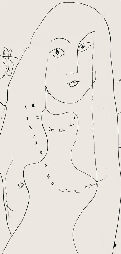 Henri Matisse, Srie N, Var. 4 (Duthuit 9), Henri Matisse, Dessins, Thmes Et Variations, Lithograph